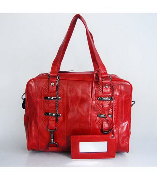 Balenciaga Red borsa del cuoio genuino